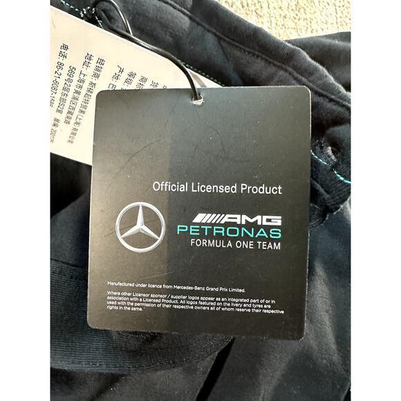 NWT Petronas Mercedes AMG Formula One F1 Racing Men's Polo Shirt Fastly - Picture 10 of 12